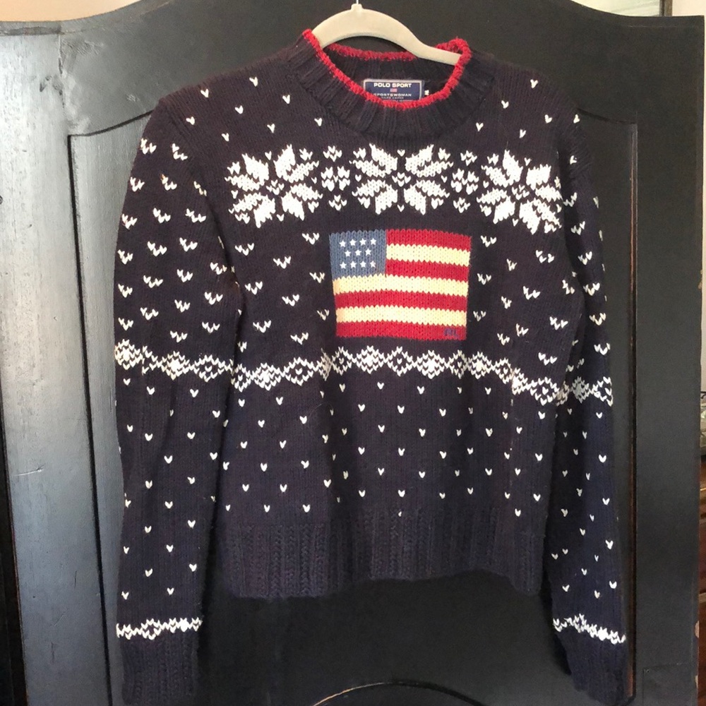 Polo Sport American Flag Sweater M